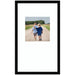 Wall Frame Svelte Noir Black 13x22 matted to 8x8 1
