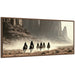 Framed Canvas Sylvie Walnut 40x18 1