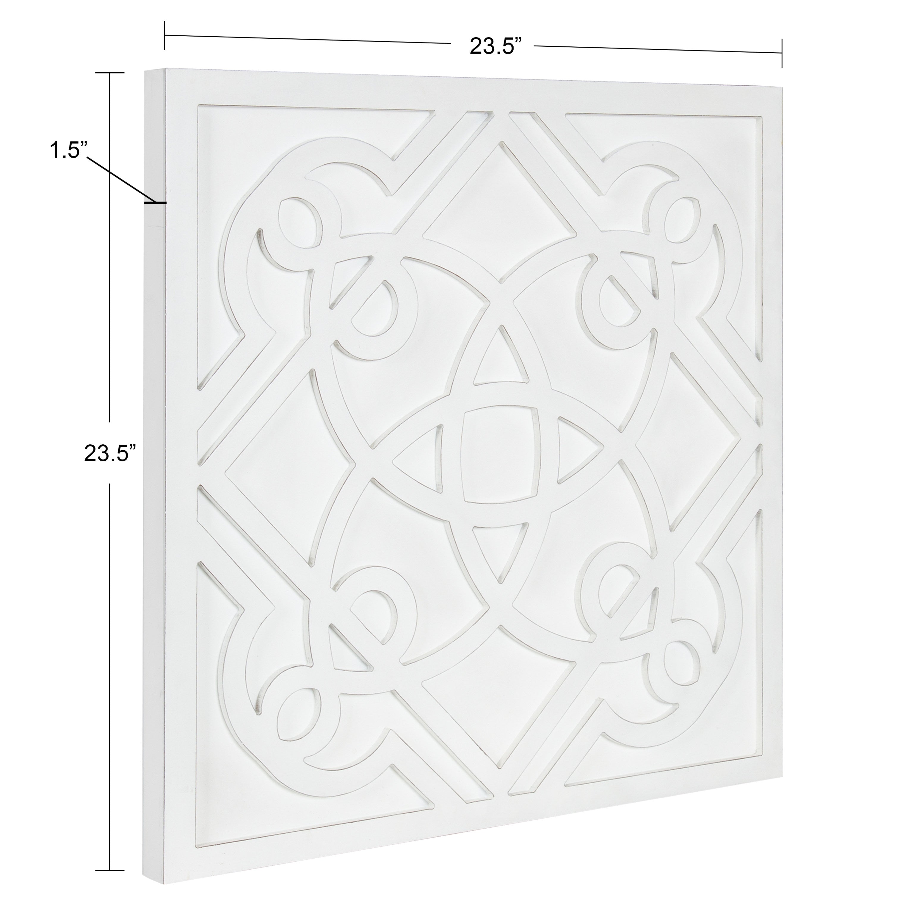 Plaque White 24x24 2