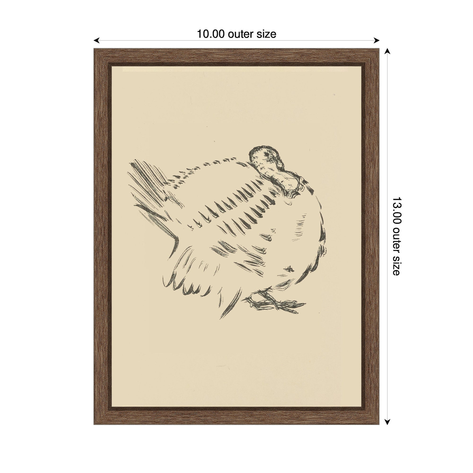 Framed Canvas 10x13 Sylvie Walnut 2