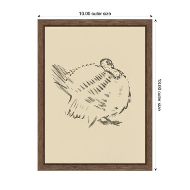 Framed Canvas 10x13 Sylvie Walnut 2