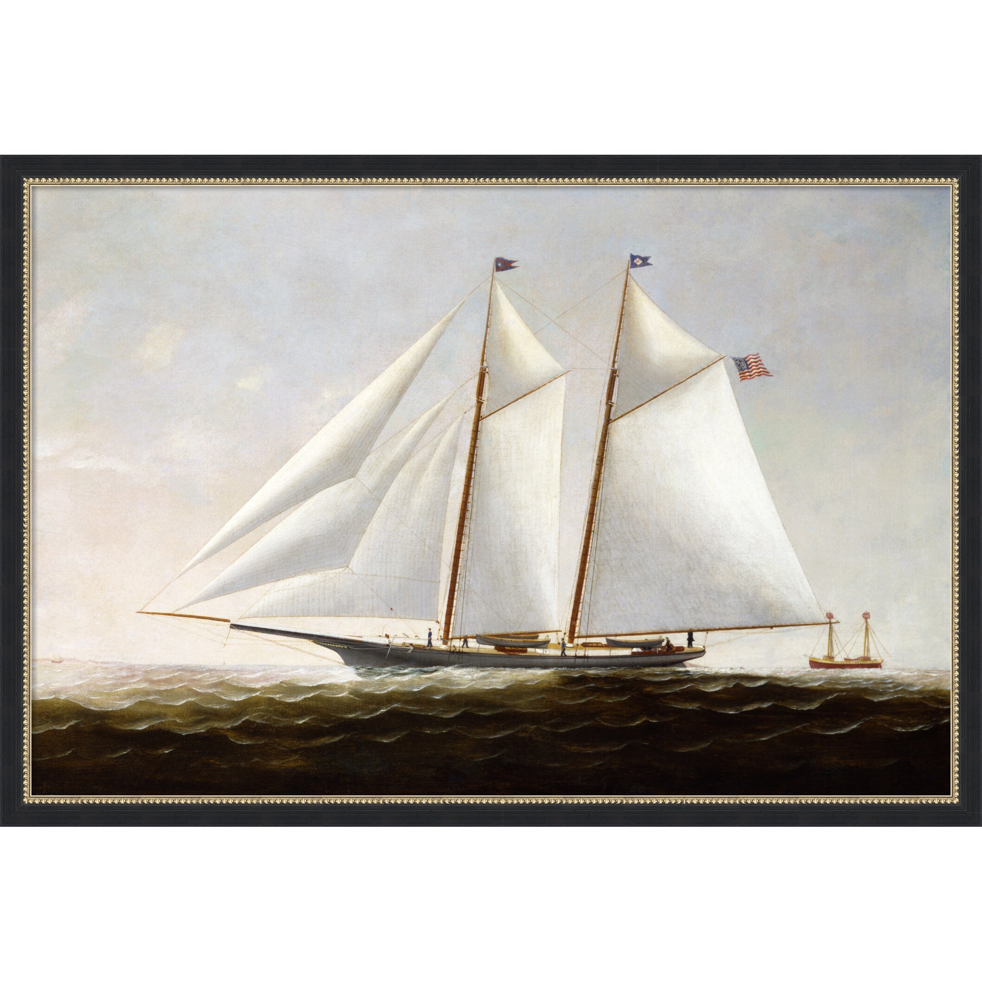 Mounted Canvas 38x26 Belmont Black 1