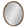 Hutton Round Wood Wall Mirror