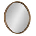 Round Mirror Rustic Brown 30" Diameter 1
