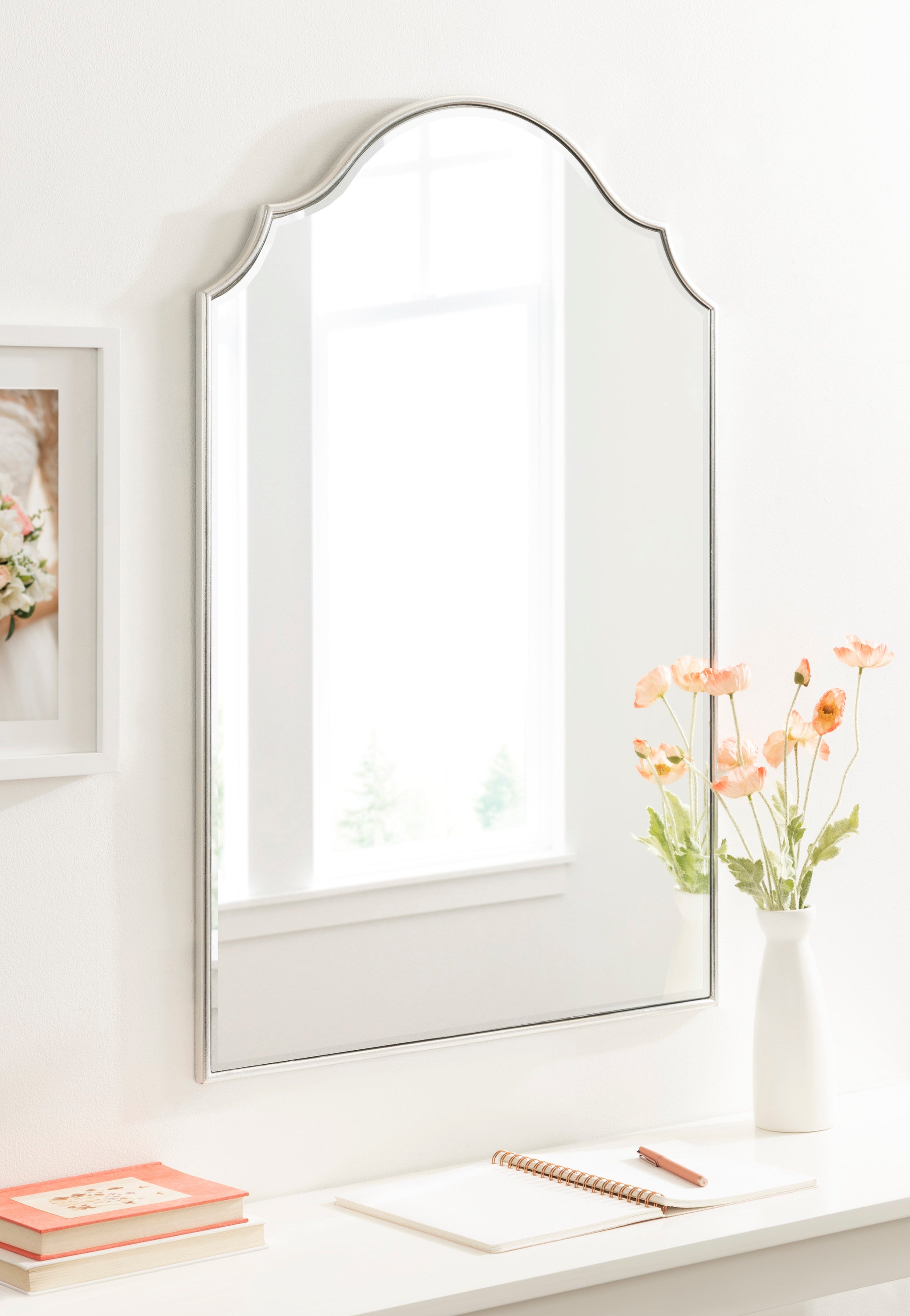 Arch Mirror Silver 24x36 6