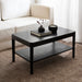 Coffee Table Black 36x20x18 7
