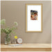 Wall Frame Florence Gold 10x18 matted to 5x7 6