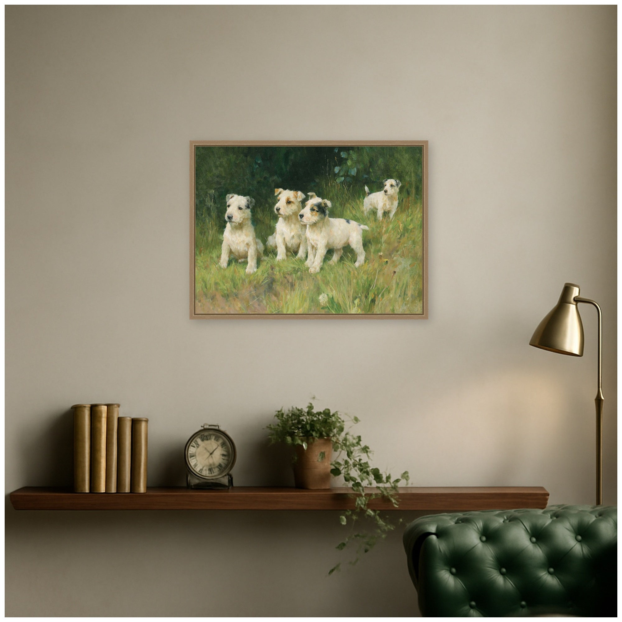 Framed Canvas 24x18 Sylvie Dark Gold 5