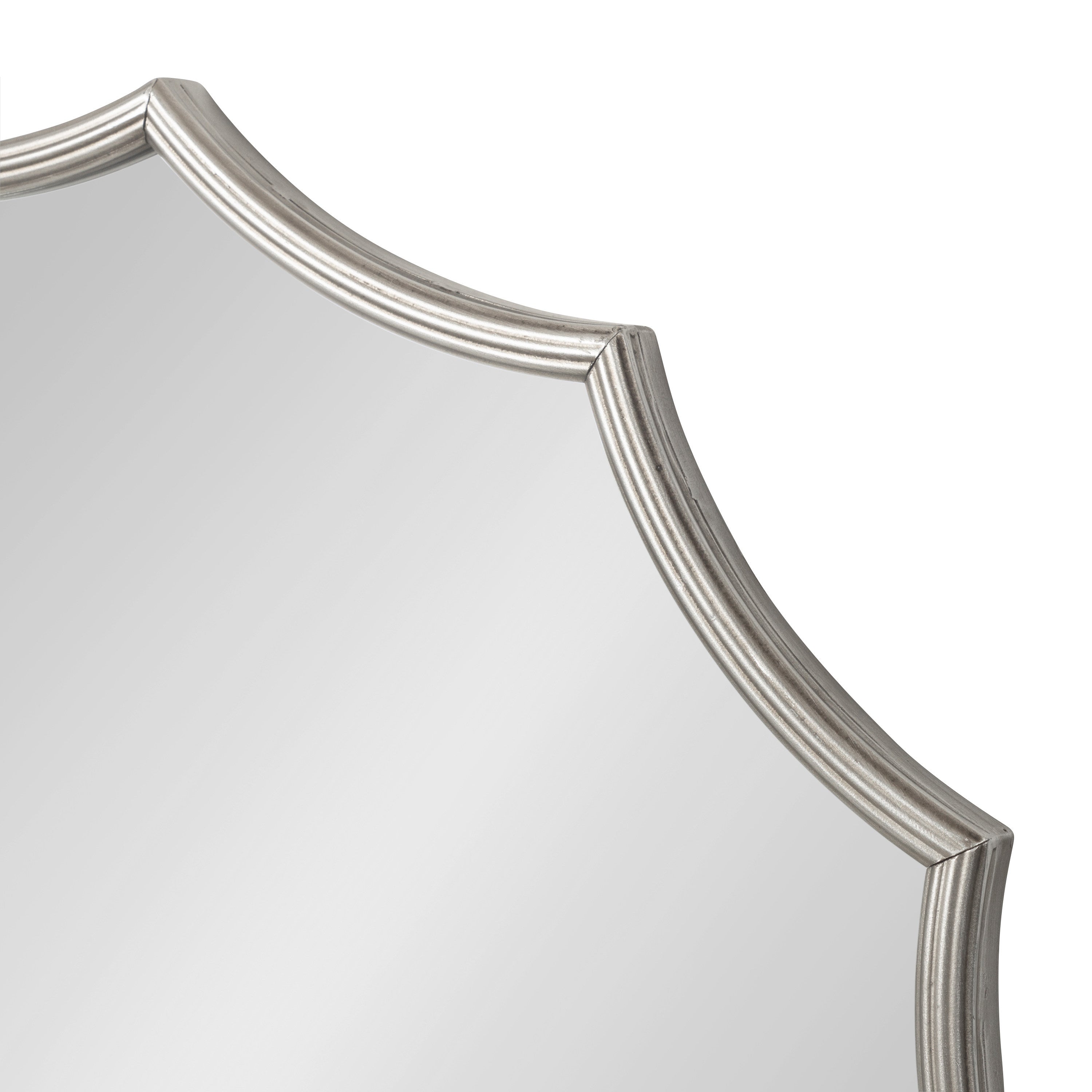 Scallop Mirror Silver 33.5" Diameter 6