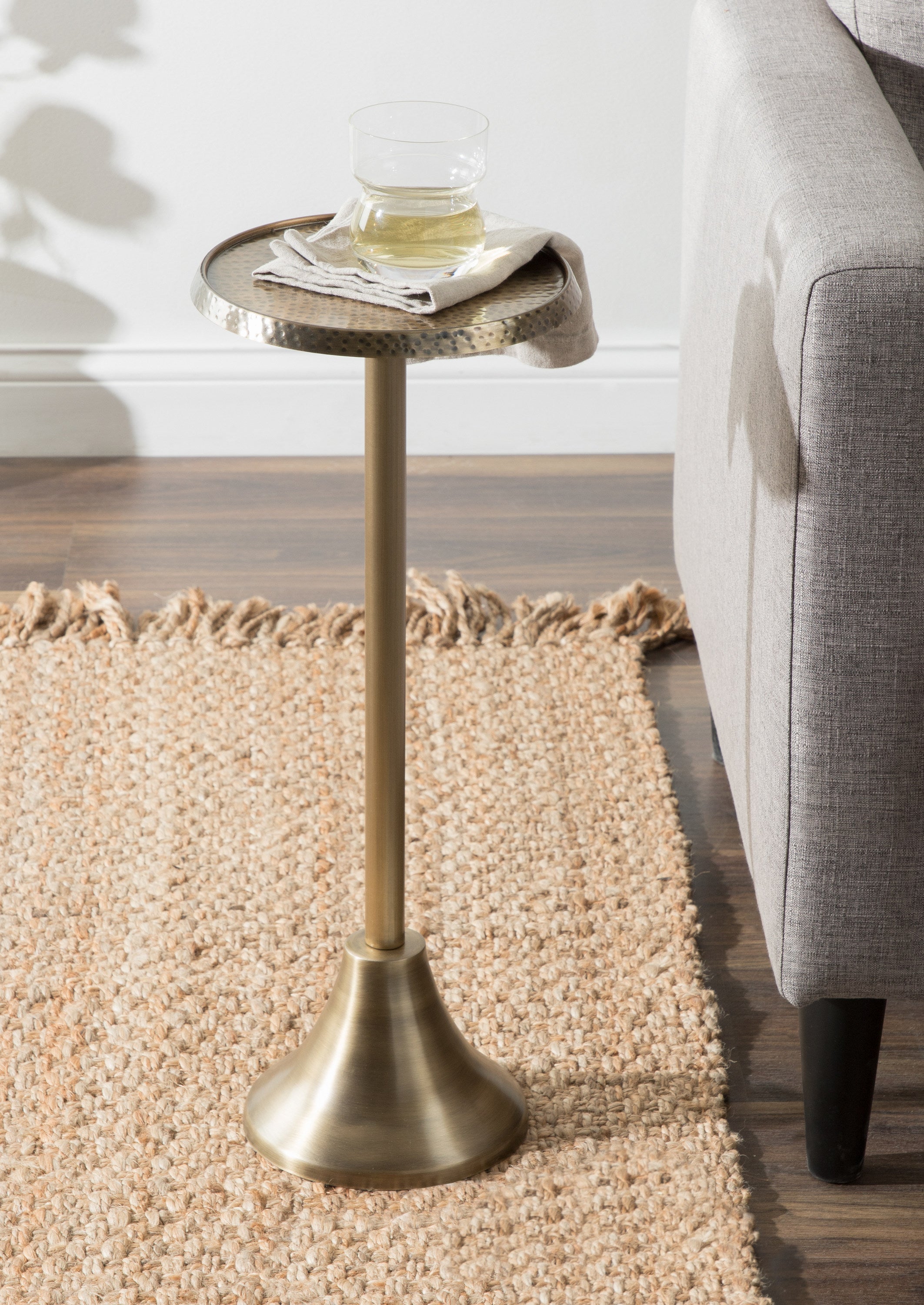 Drink Table Gold 9x9x23 6