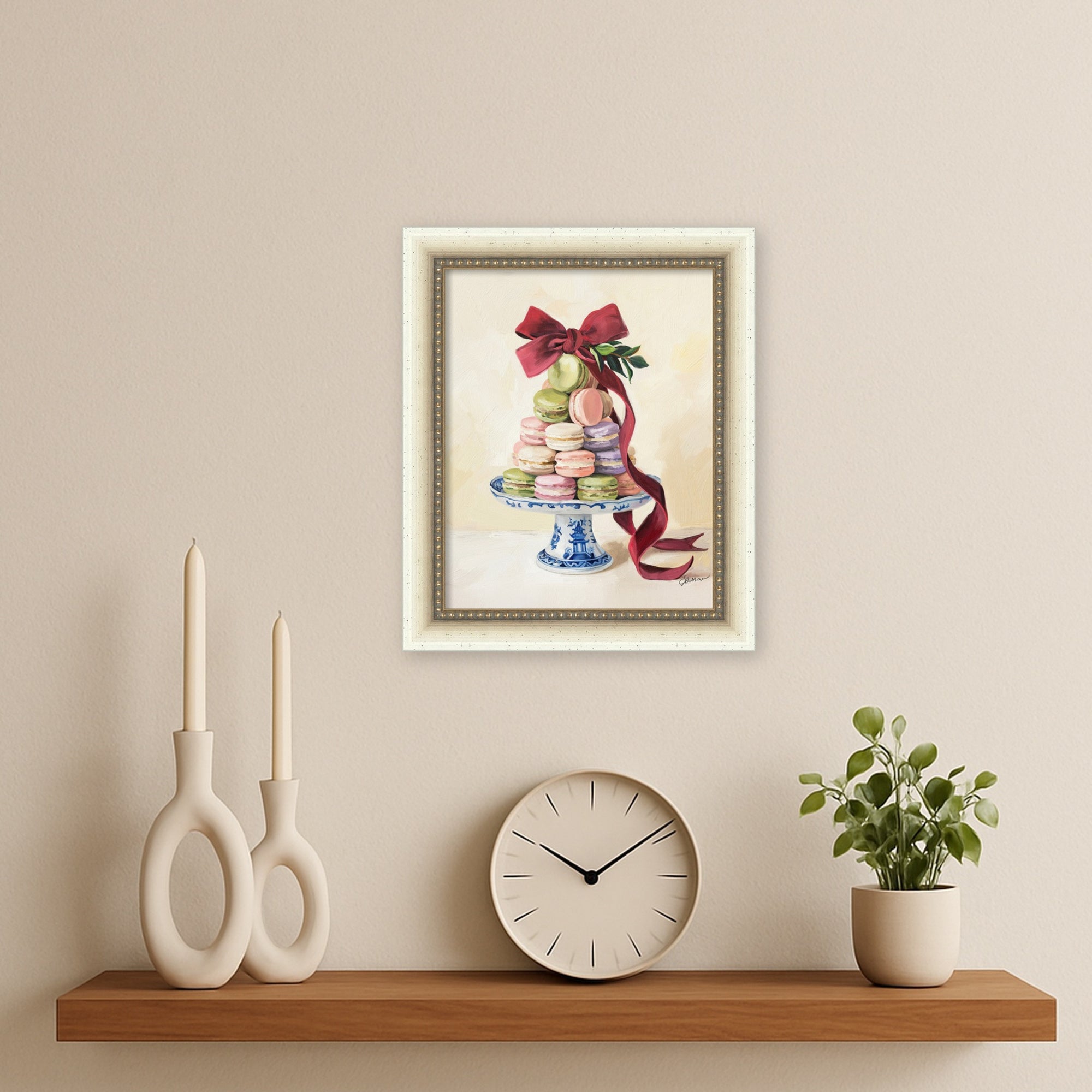 Mounted Canvas Belmont Distress White 10x12 6