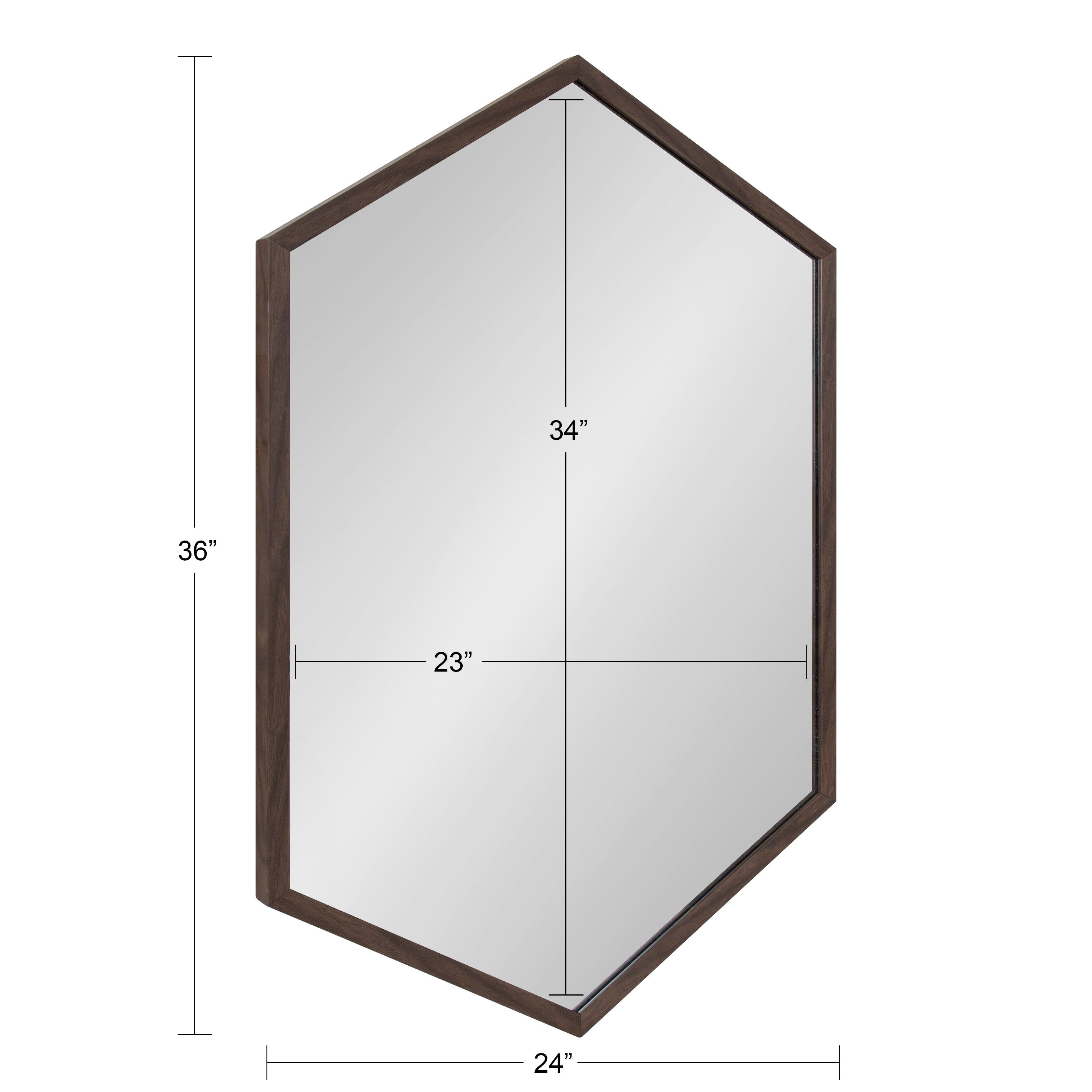 Laverty Framed Hexagon Wall Mirror