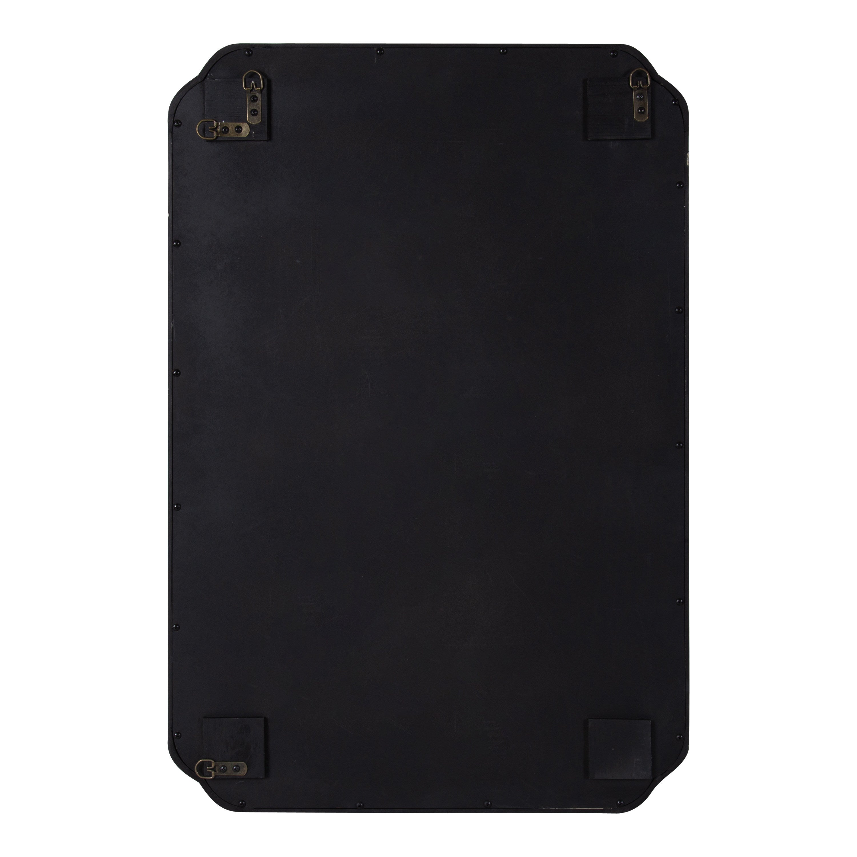 Scallop Mirror Black 24x36 4