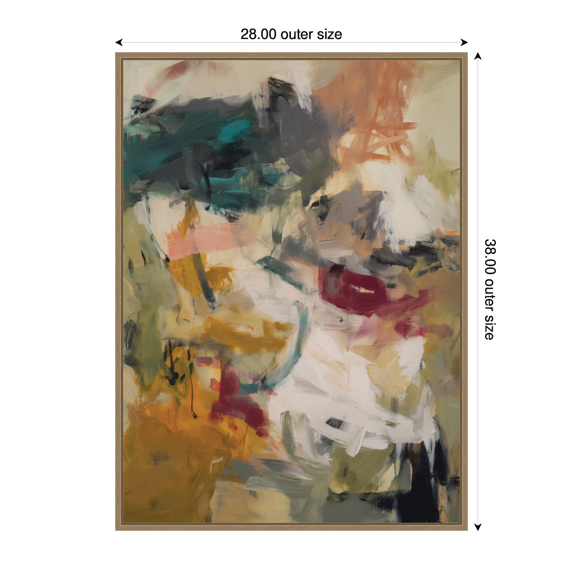 Painted Storm No. 1 by Amy Lighthall Framed Canvas Wall Art Print