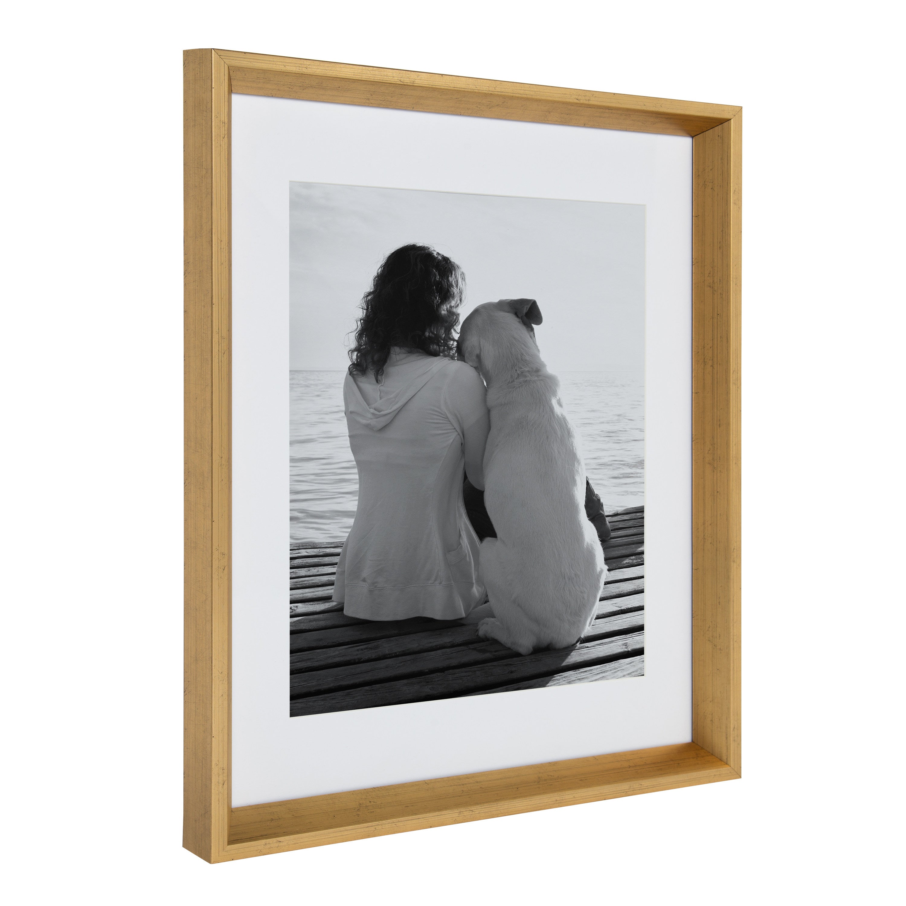 Wall Frame Gold 14x18 matted to 11x14 3