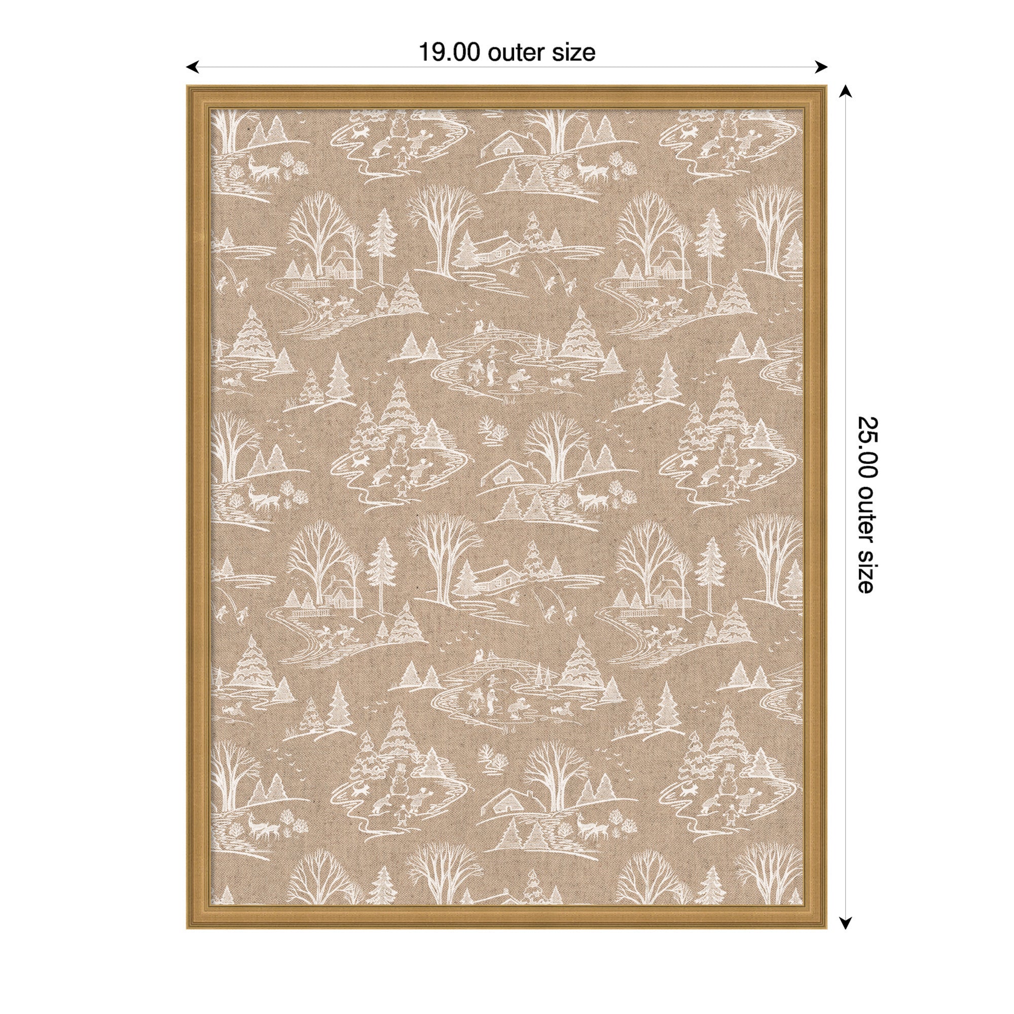 Magnetic Canvas Edith Gold 19x25 2