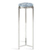 Drink Table Blue Silver 9x9x23 1