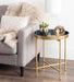 Side Table Navy Blue 18.25x18.25x22 7