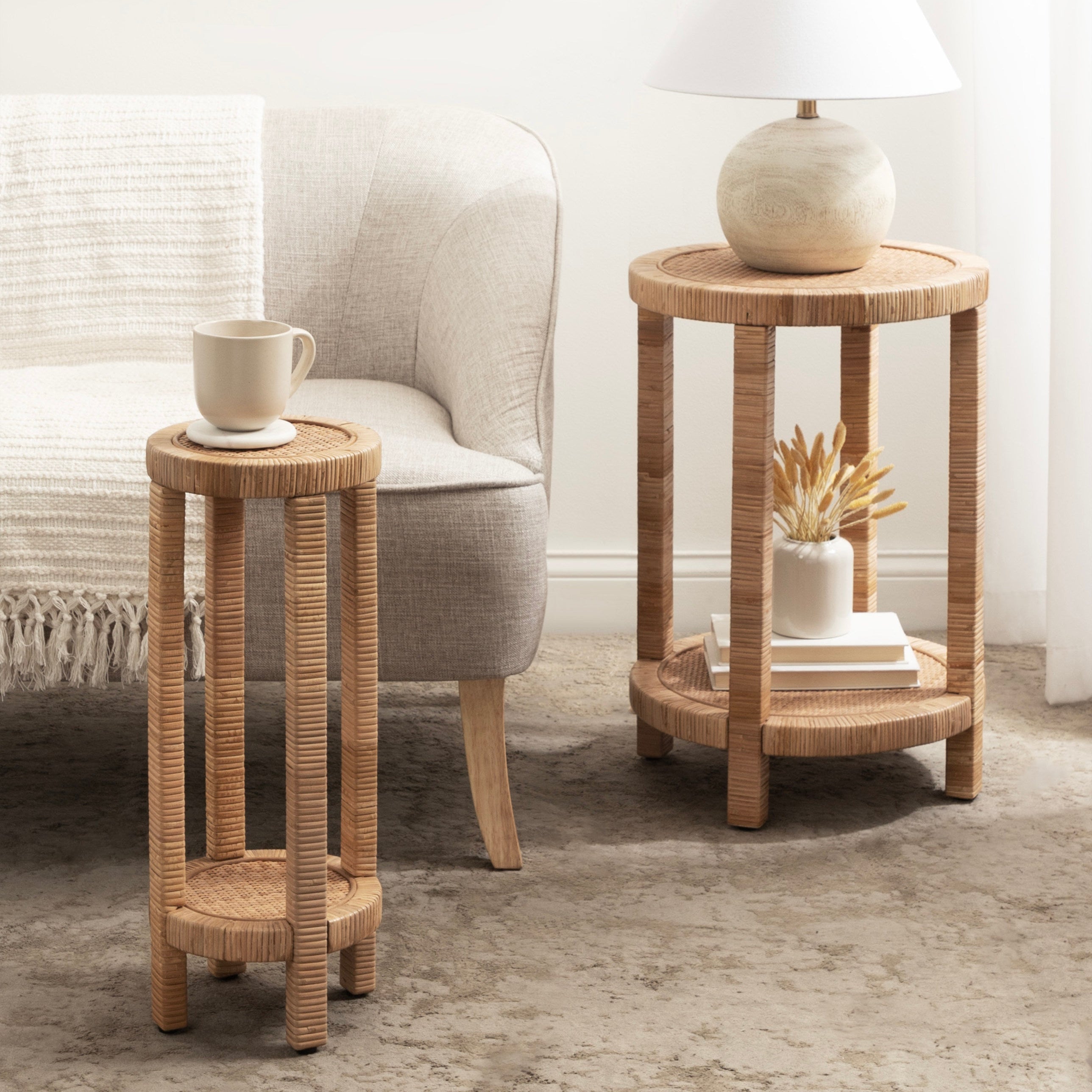 Drink Table Natural 16x16x24 7