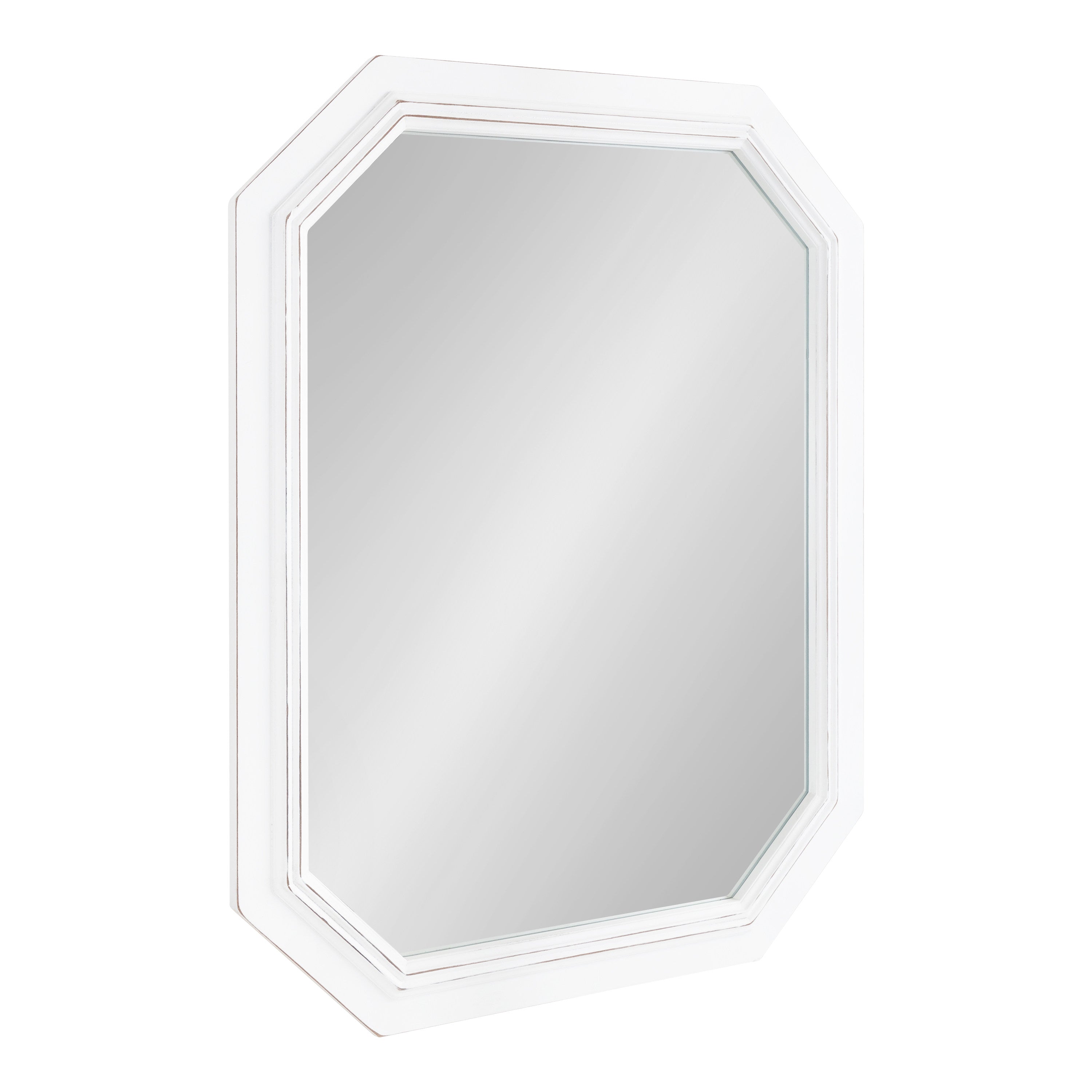 Octagon Mirror White 28x36 1