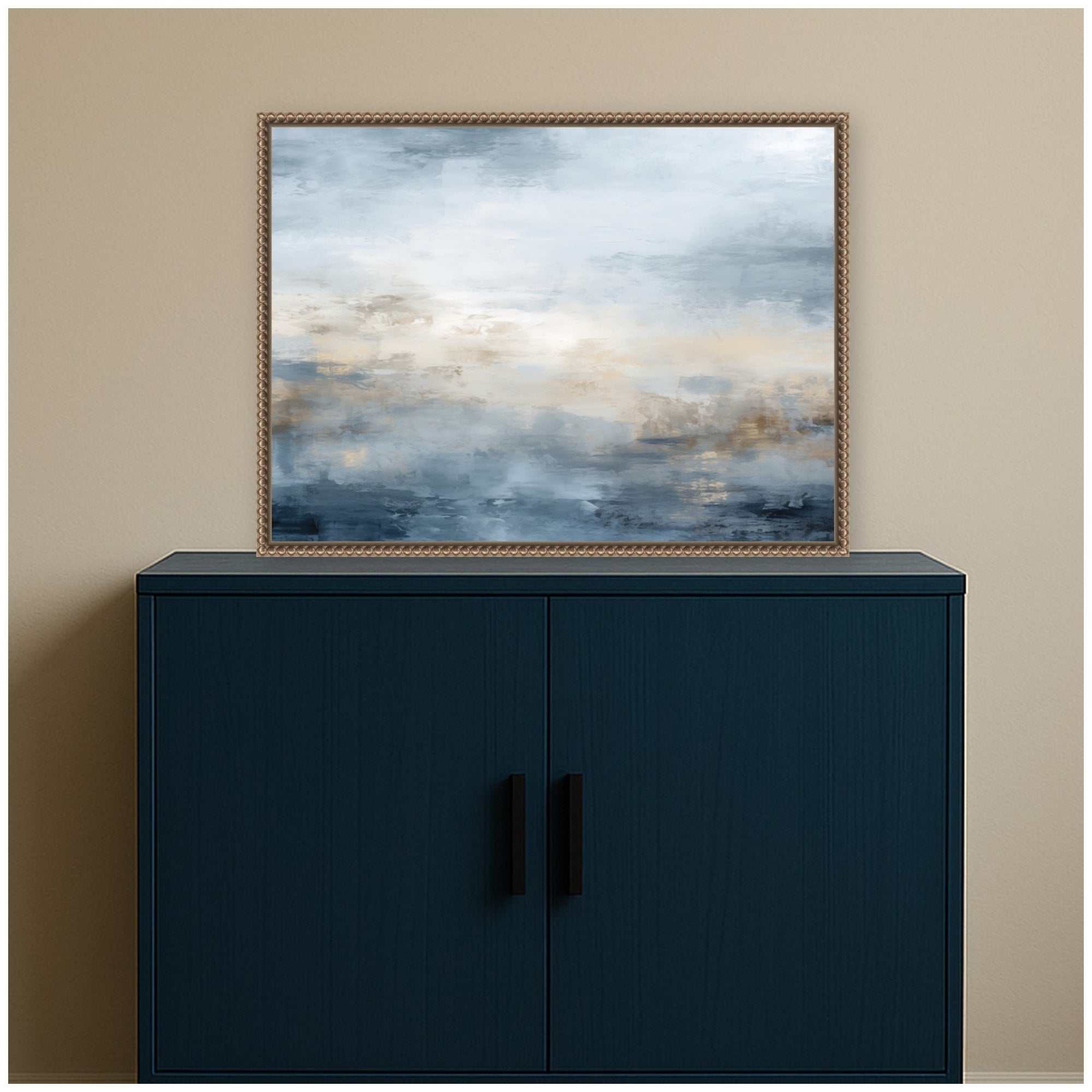 Framed Canvas 24x18 Sylvie Beaded Dark Gold 7