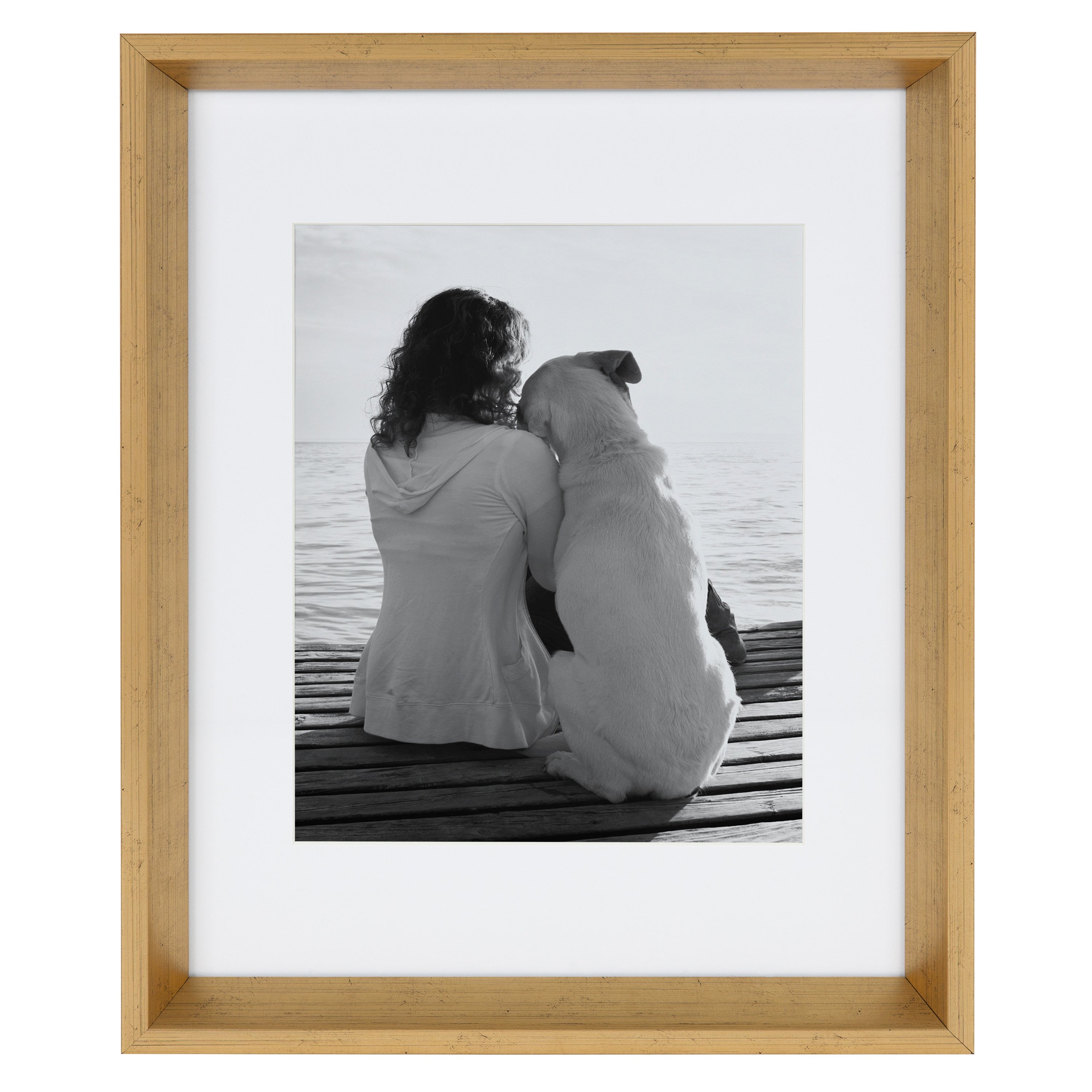 Wall Frame Gold 11x14 matted to 8x10 2