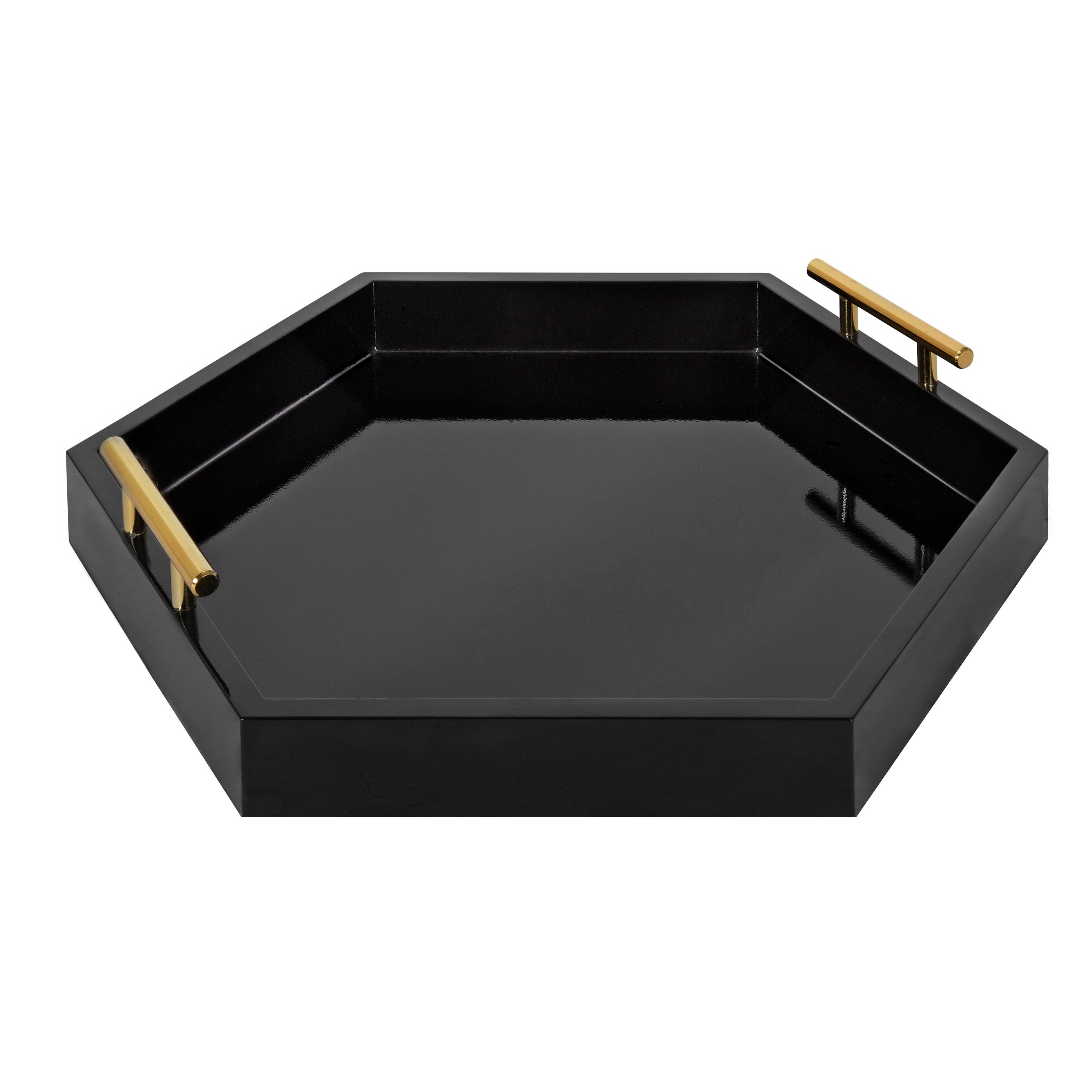 Single Tray Black Gold 18x18 3