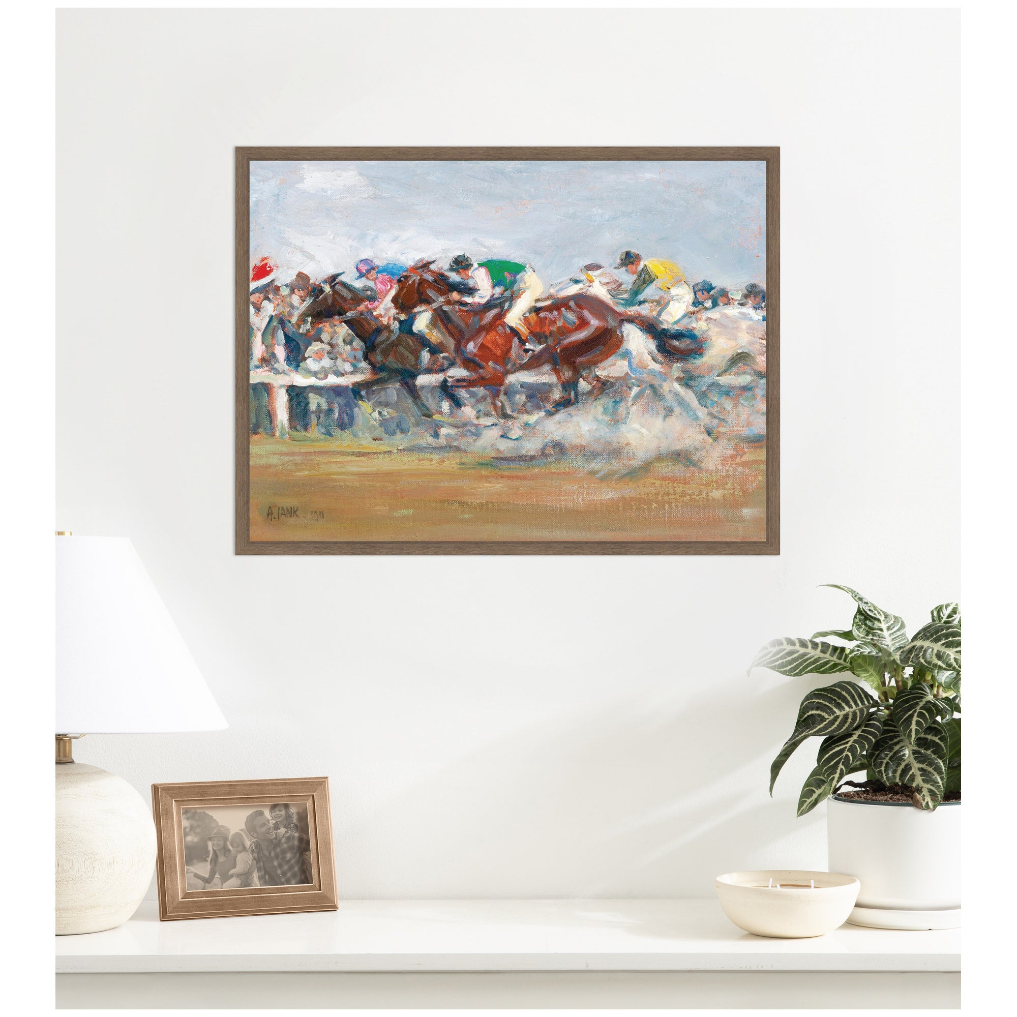Framed Canvas 24 x 18 Sylvie Walnut 7