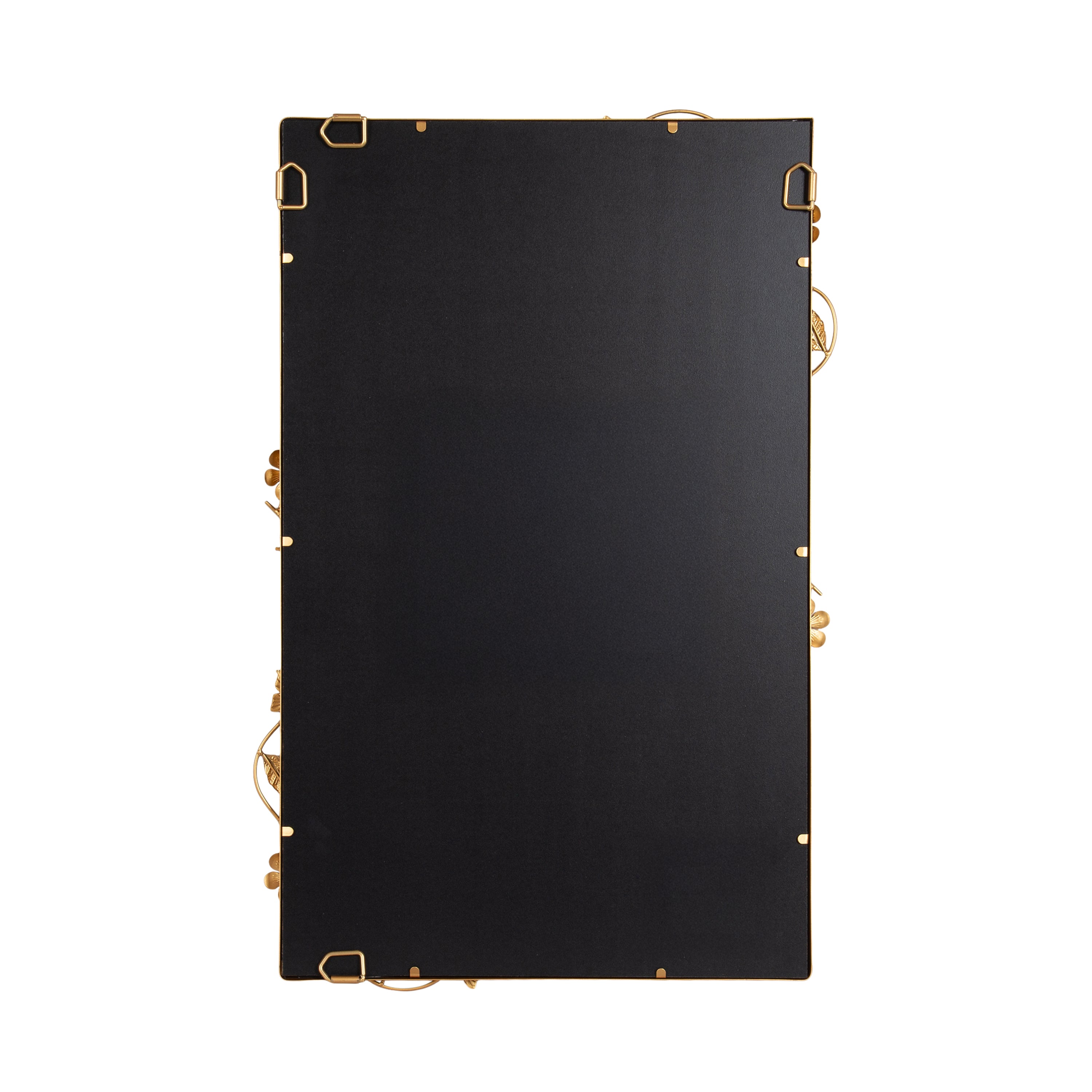 Rosella Floral Rectangular Mirror Metal