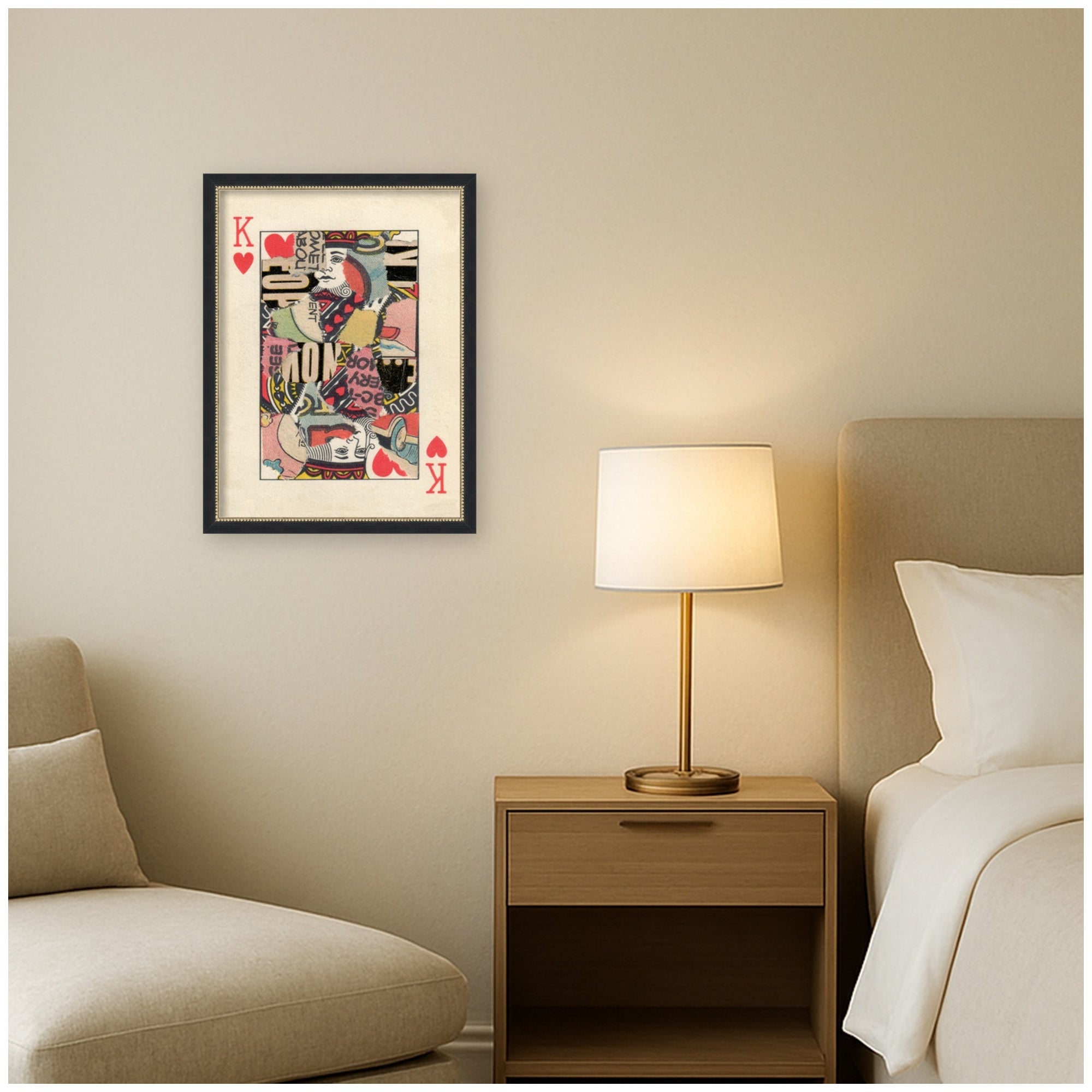 King for Now by Felicia Dadak Framed Mounted Canvas Wall Art Print