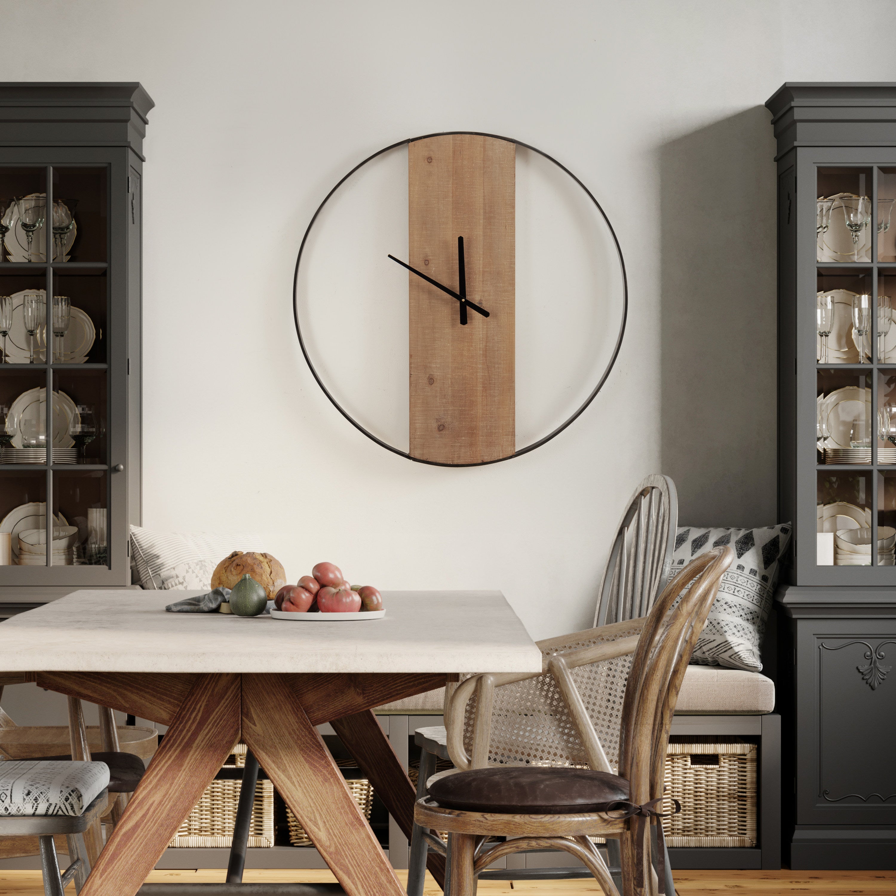 Ladd Round Numberless Wall Clock