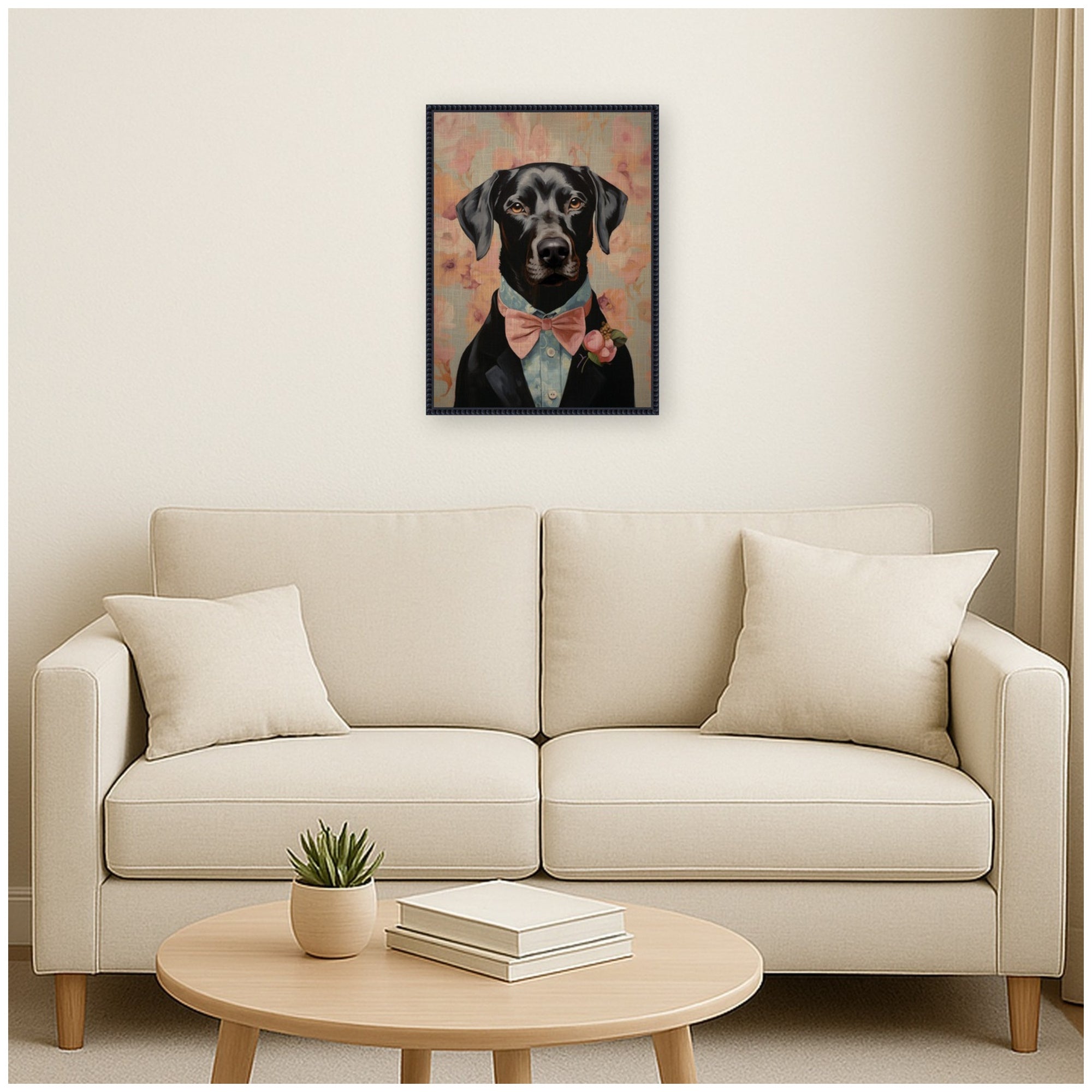 Framed Canvas 18x24 Sylvie Beaded Black 7