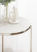 Side Table White Silver 15x15x24 7