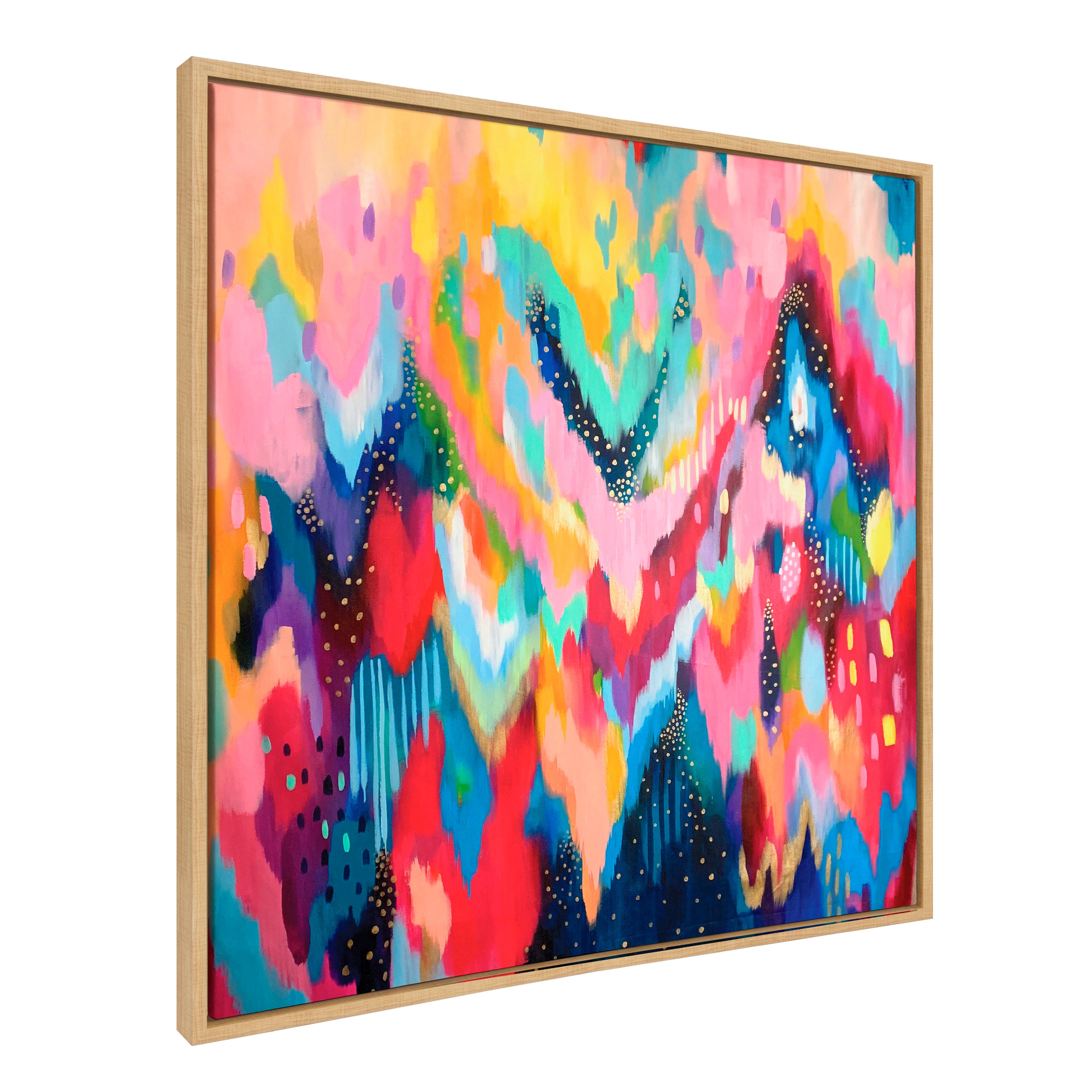 Sylvie EV Brushstroke 100 Framed Canvas by Jessi Raulet of Ettavee