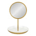 Tabletop Mirror White Gold 11x15 3