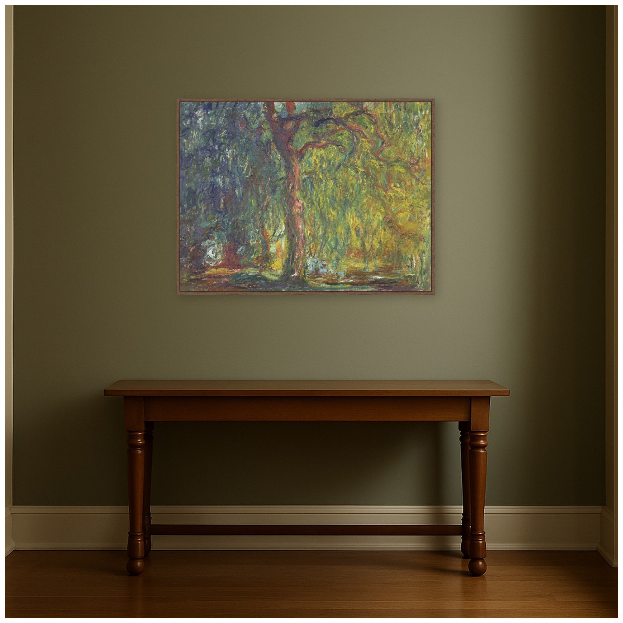 Framed Canvas 42x32 Sylvie Walnut 6