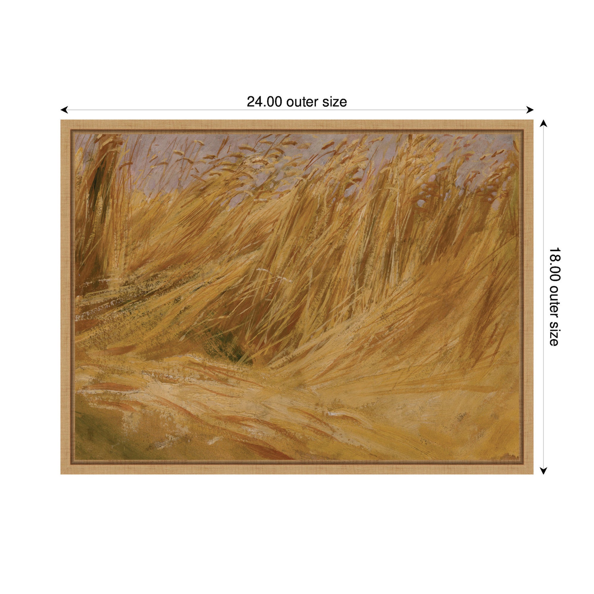 Framed Canvas 24x18 Sylvie Natural 2
