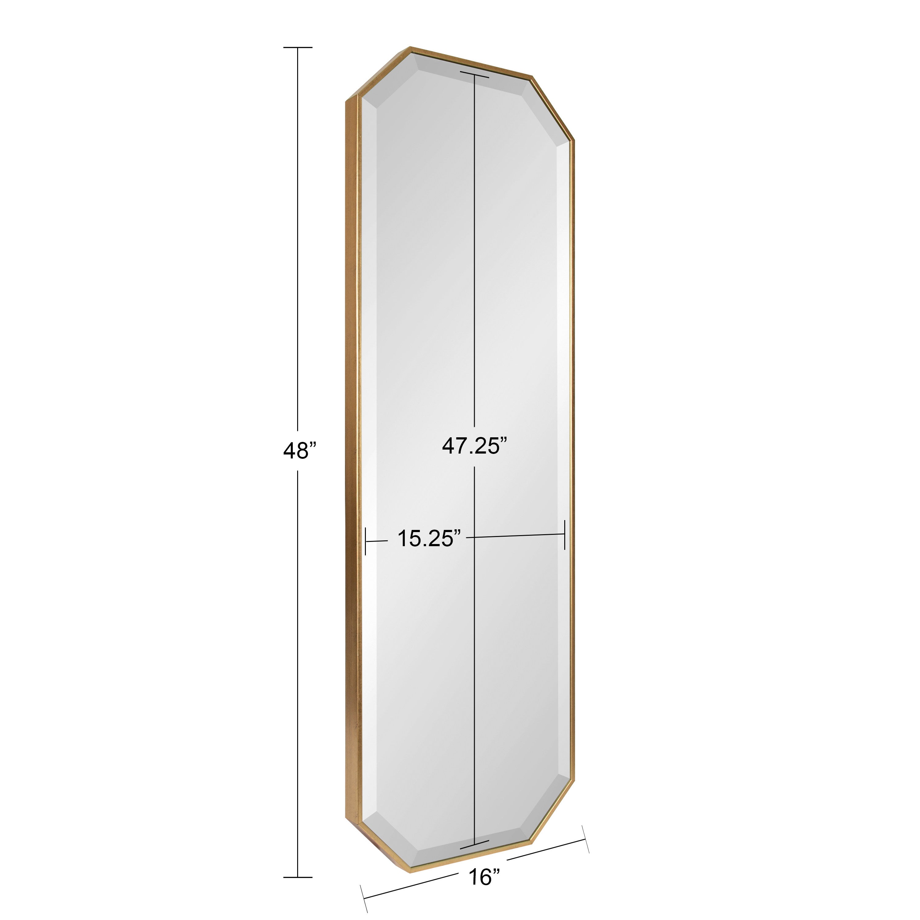 Full Length Mirror Gold 16x48 2