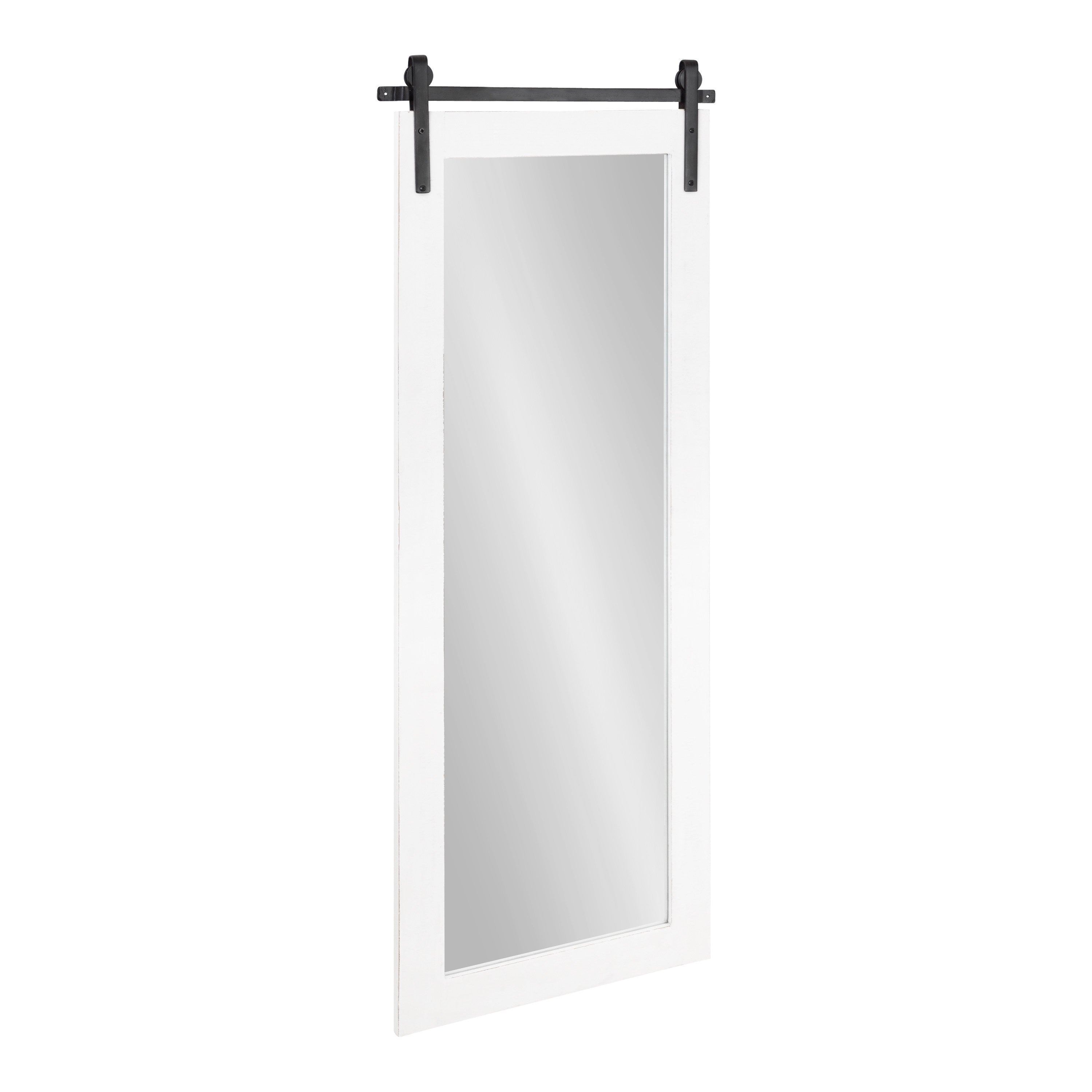 Rectangle Mirror White 18x50 1