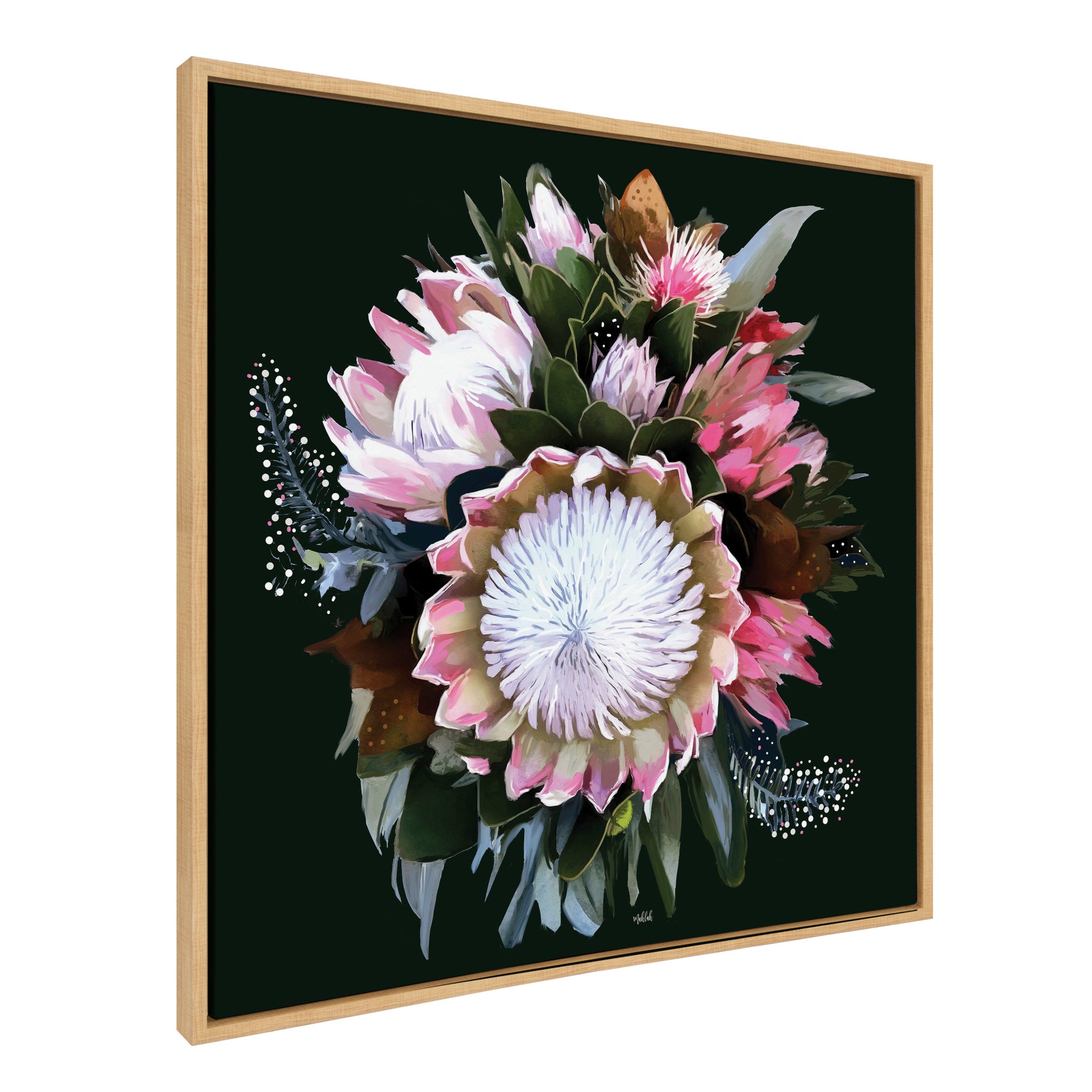 Sylvie Peninsula Wild Flower Framed Canvas by Inkheart Designs