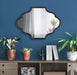 Scallop Mirror Black 18x24 6
