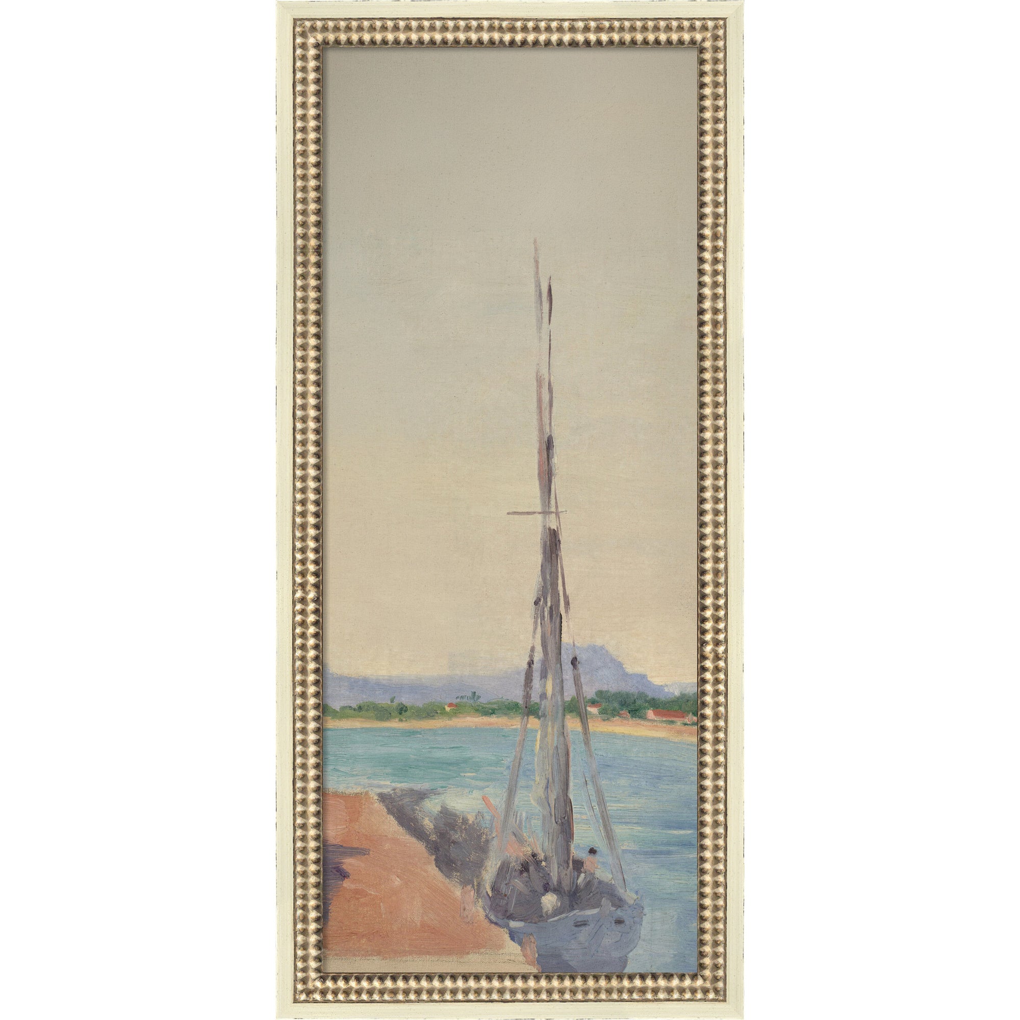 Mounted Canvas 12x26 Castellan Distressed White 1