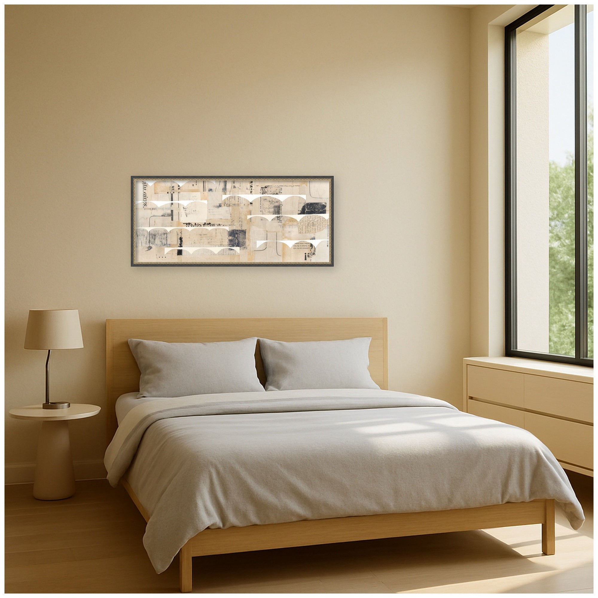 Revolved Half Moon Panel by Felicia Dadak Framed Mounted Canvas Wall Art Print