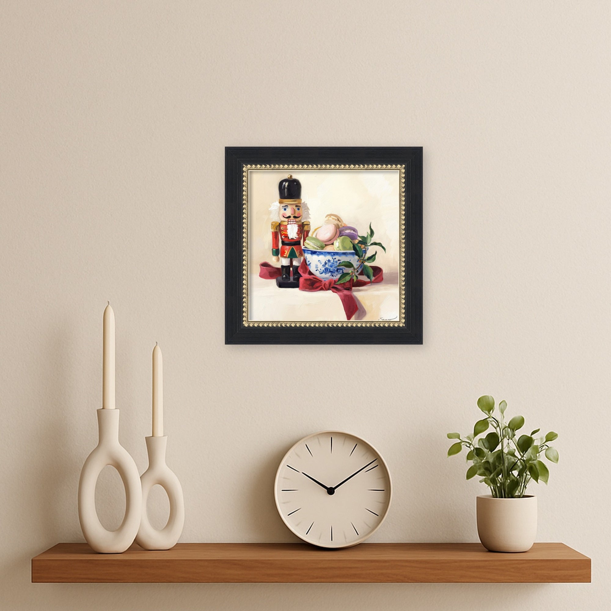 Mounted Canvas Belmont Black 10x10 6