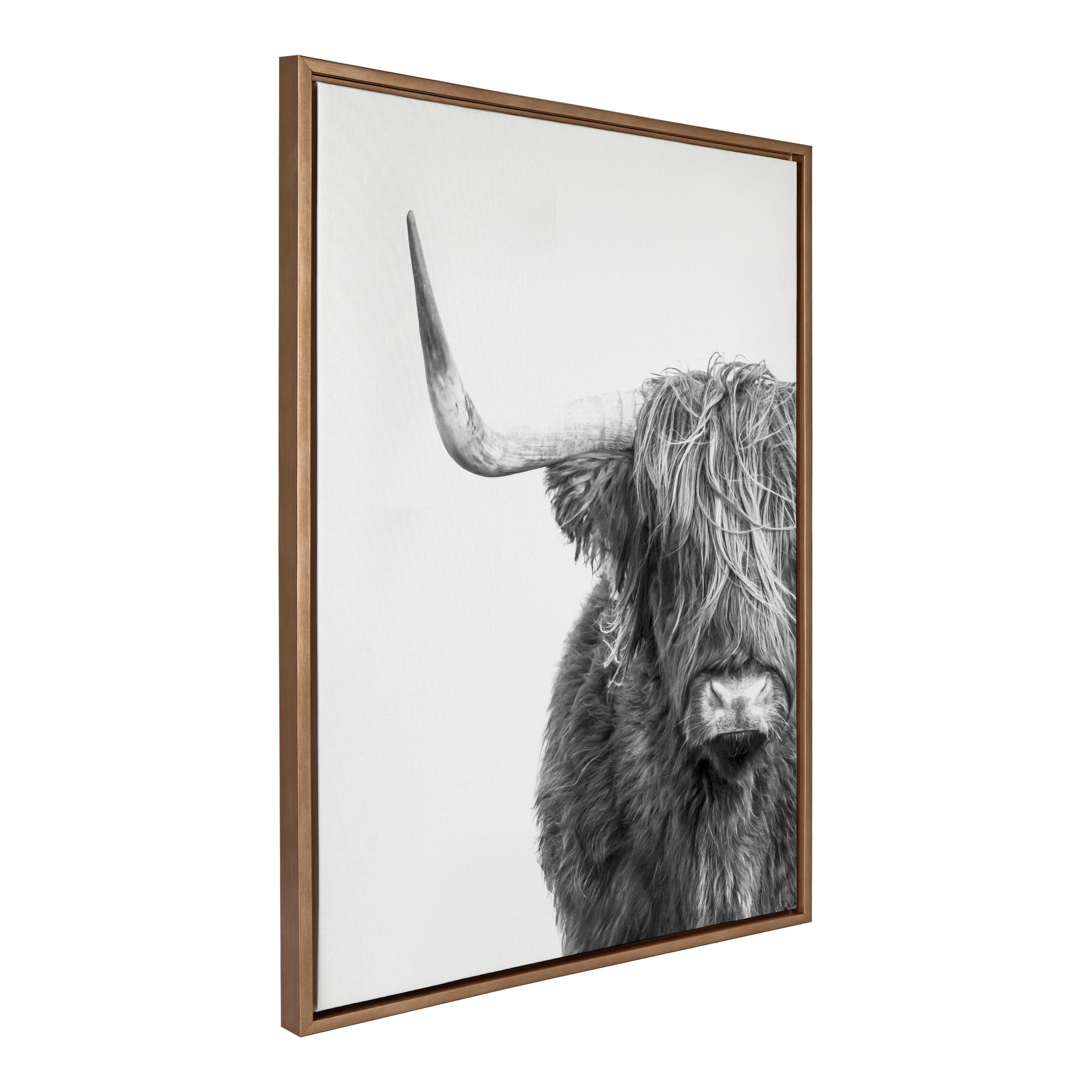 Framed Canvas Sylvie Dark Gold 28x38 1