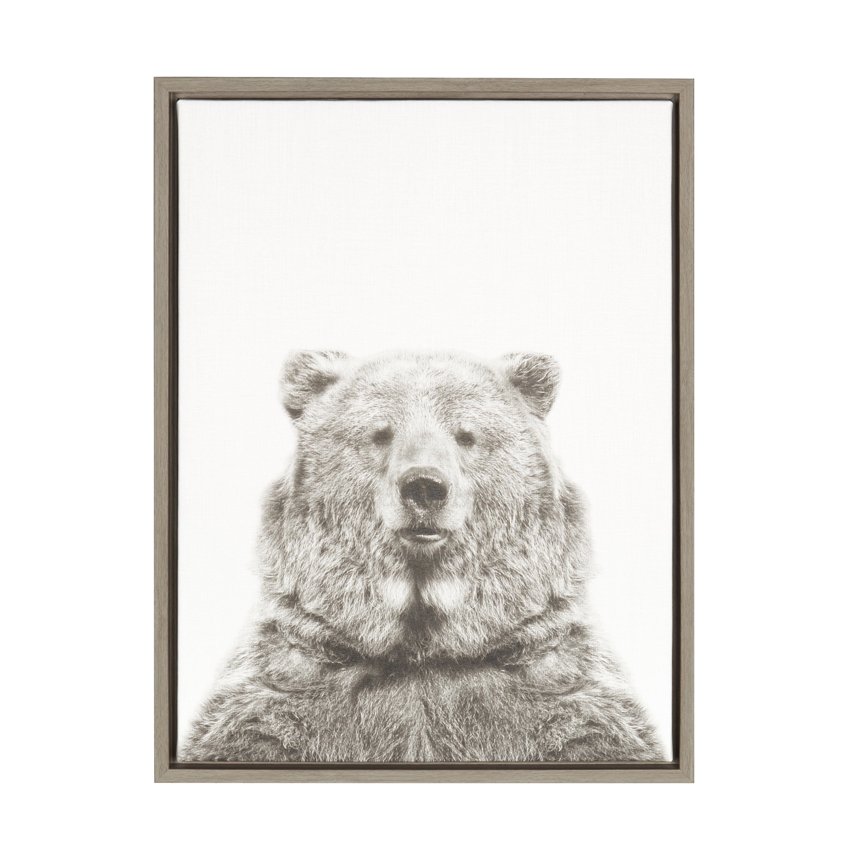 Sylvie Bear Framed Canvas by Simon Te Tai