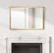 Rectangle Mirror Gold 24x36 7