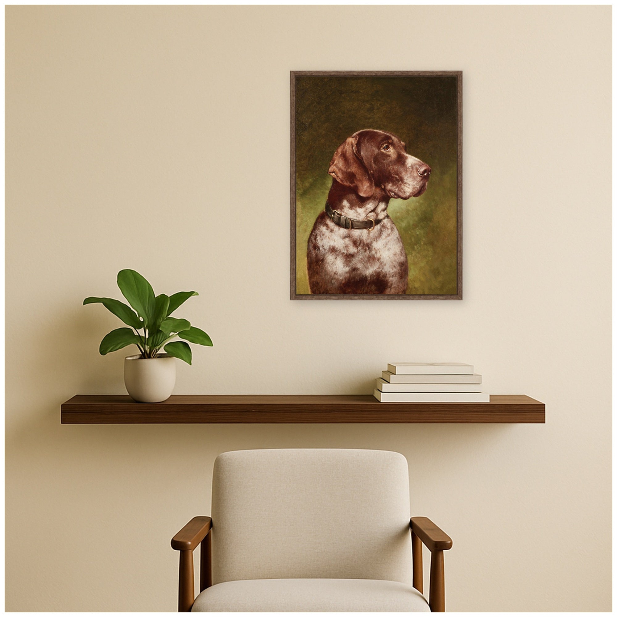 Framed Canvas 18x24 Sylvie Walnut 5