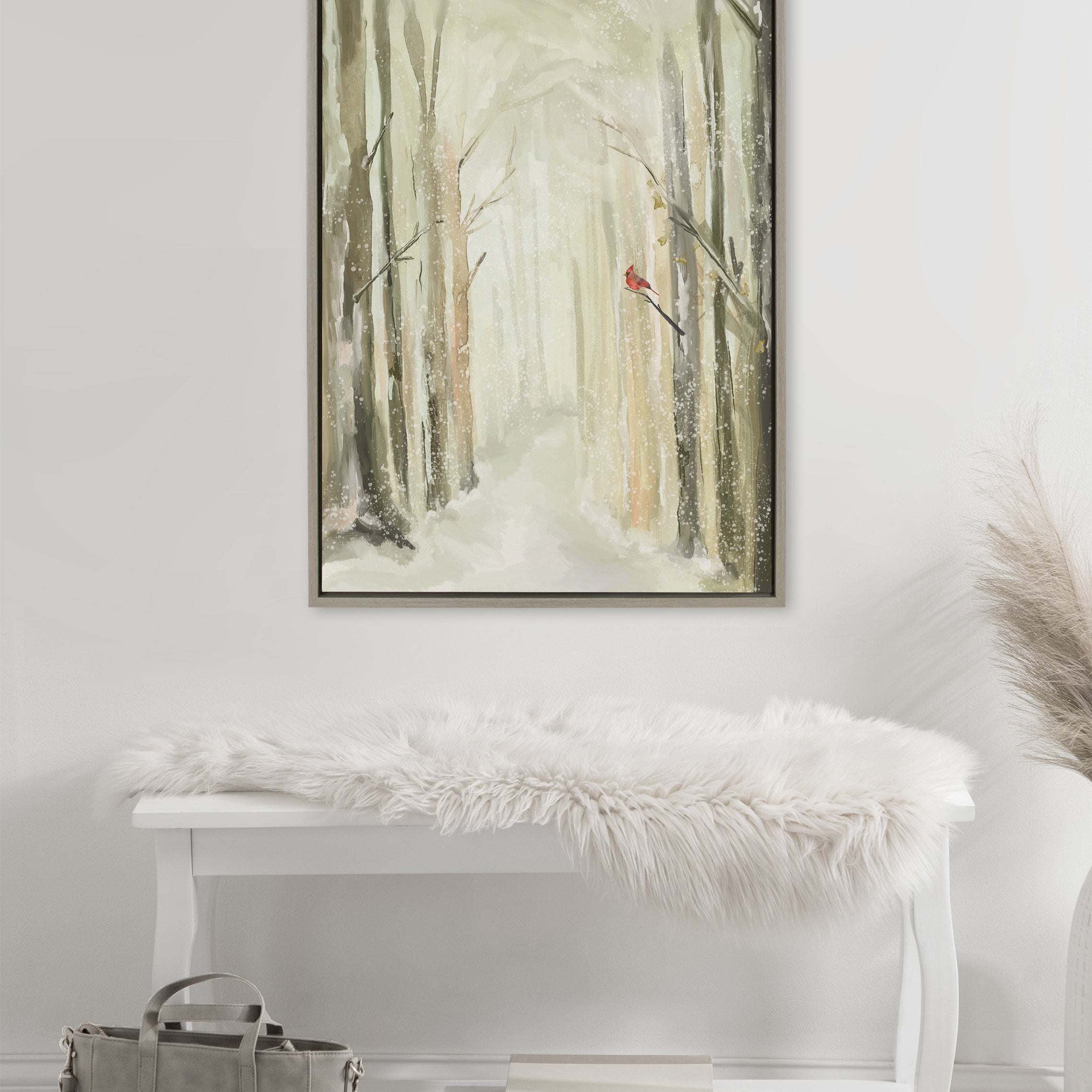 Framed Canvas 23x33 Sylvie Graywash 6