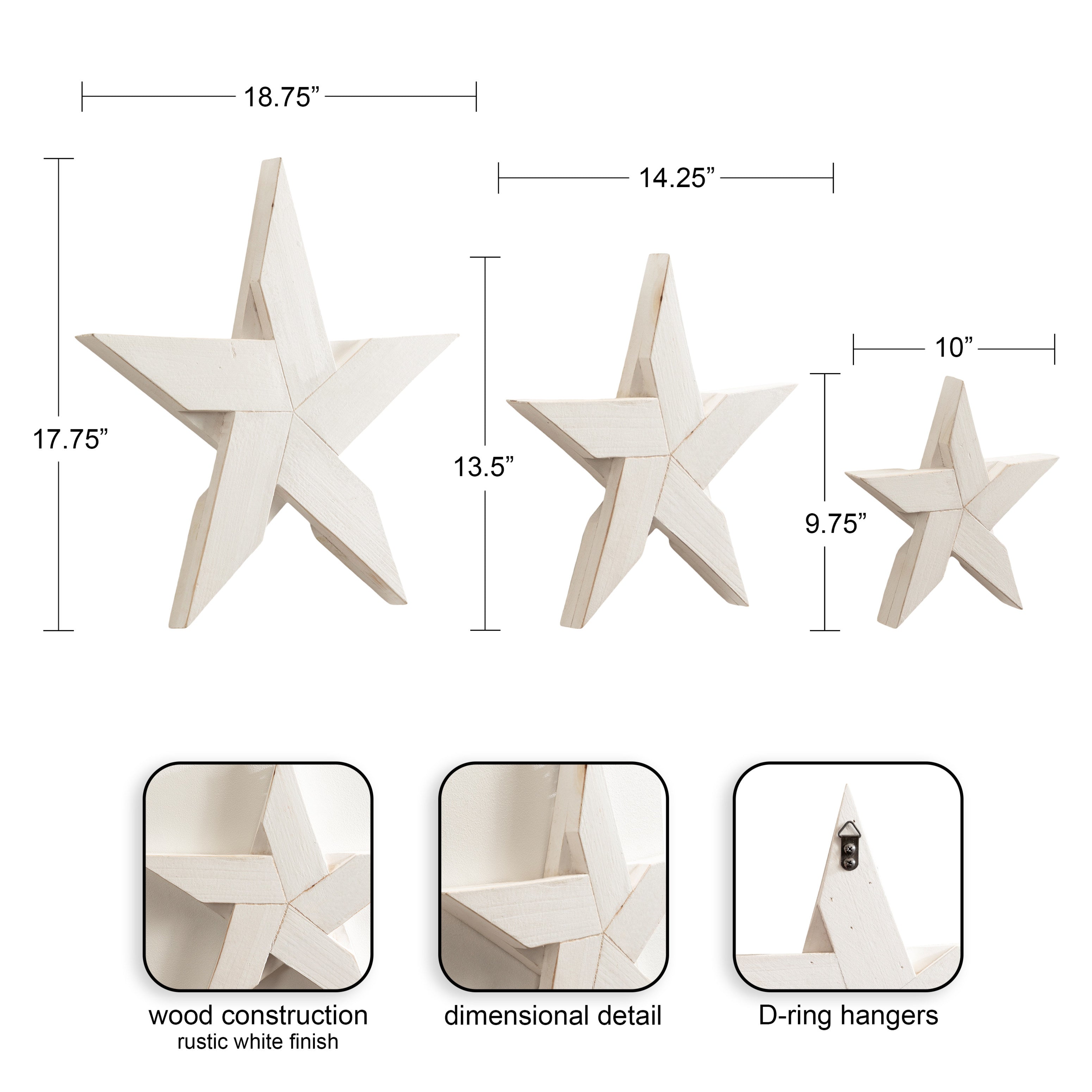 Plaque White 3 piece 2